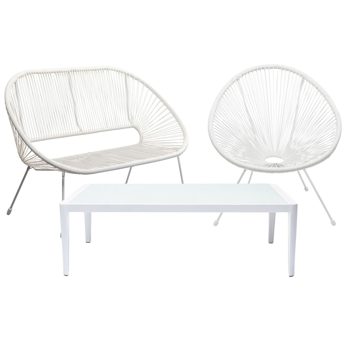 Комплект уличной мебели Acapulco Mono White KARE 43990