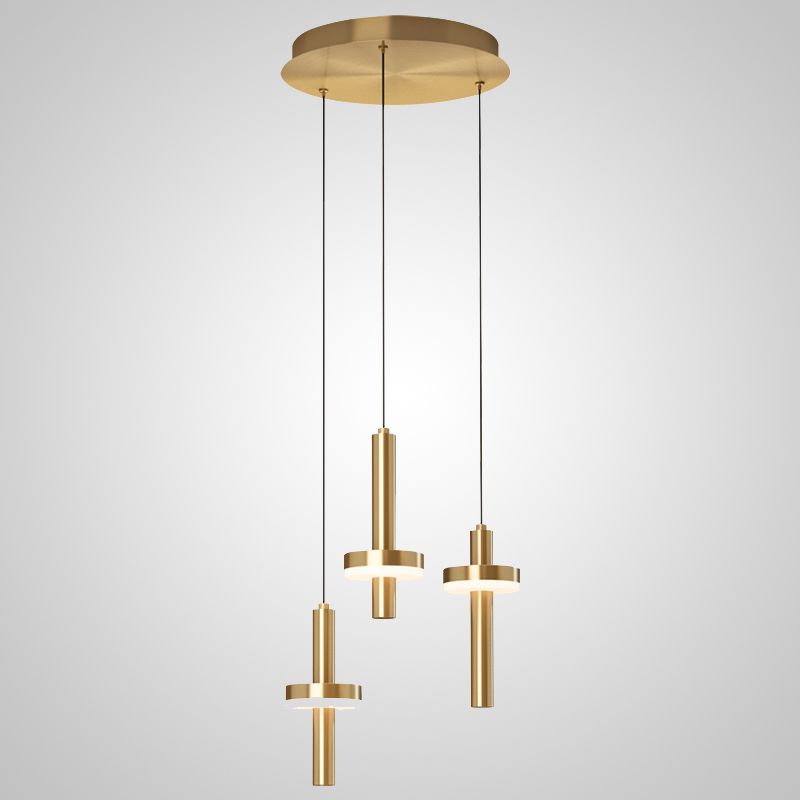 Подвесной светильник FALKA MORE A Brown Диск by ImperiumLoft