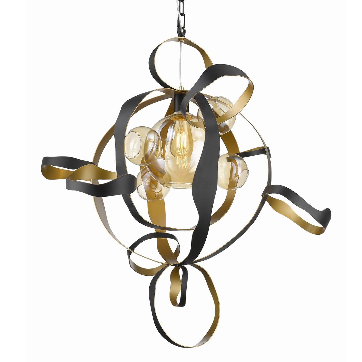 Люстра Delight Collection P68057L black/gold