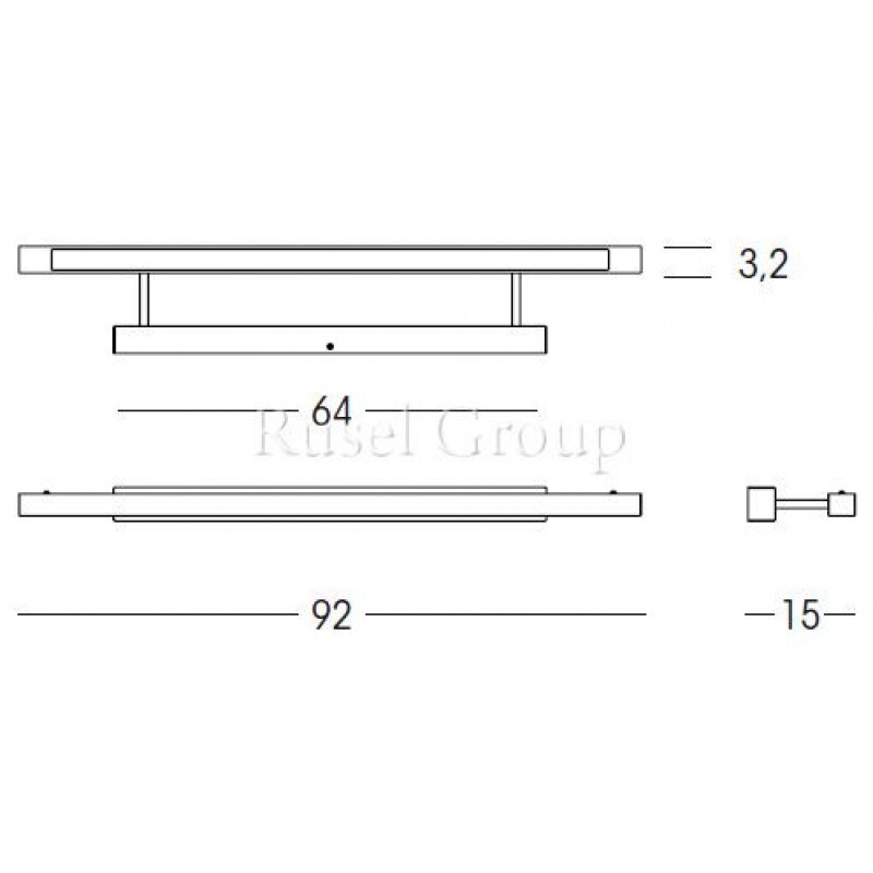 Настенный светильник Linea Light Solid 3694