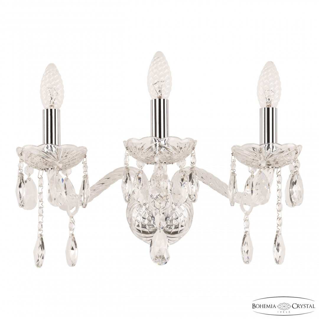 Бра хрустальные 107B/3/165 Ni Bohemia Ivele Crystal