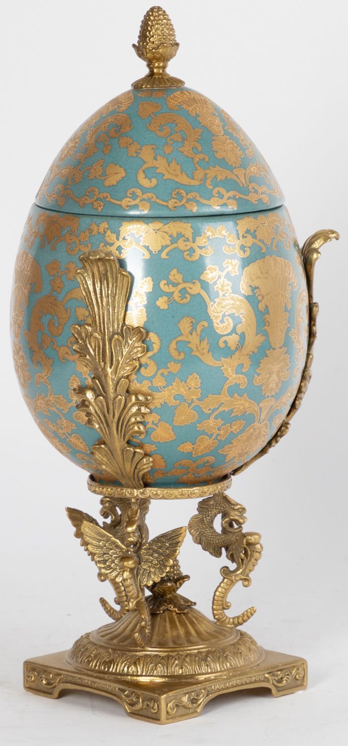 Шкатулка яйцо Glasar 31G0071/B747C/NB4199