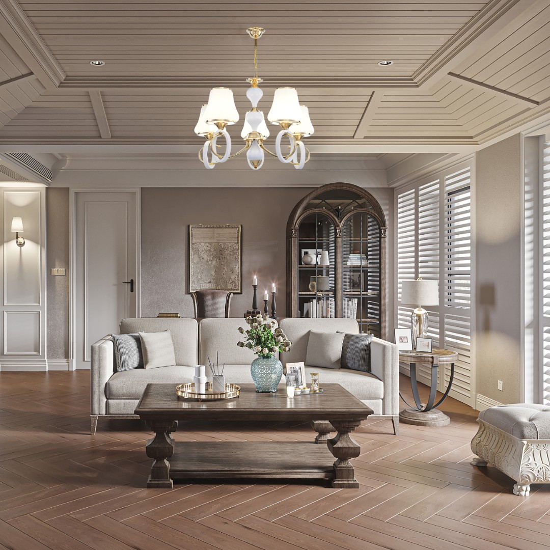 Люстра подвесная с плафонами 302387/5 Wh/Gd Arte Milano