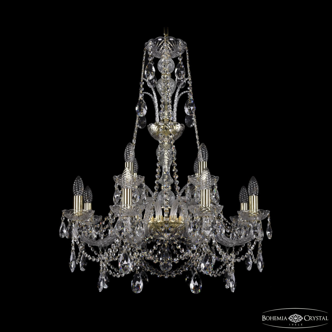 Люстра хрустальная 1411/8+4/240/XL-83 G