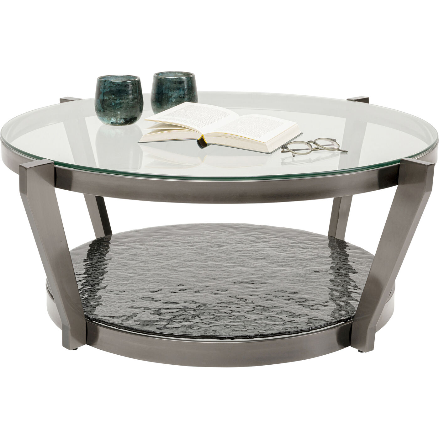 Стол кофейный Monocolo Graphite Ø90cm KARE 70102