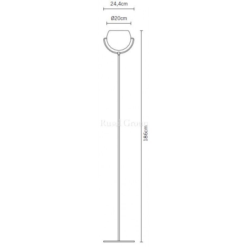 Напольный светильник Fabbian Beluga Steel D57 C01 15