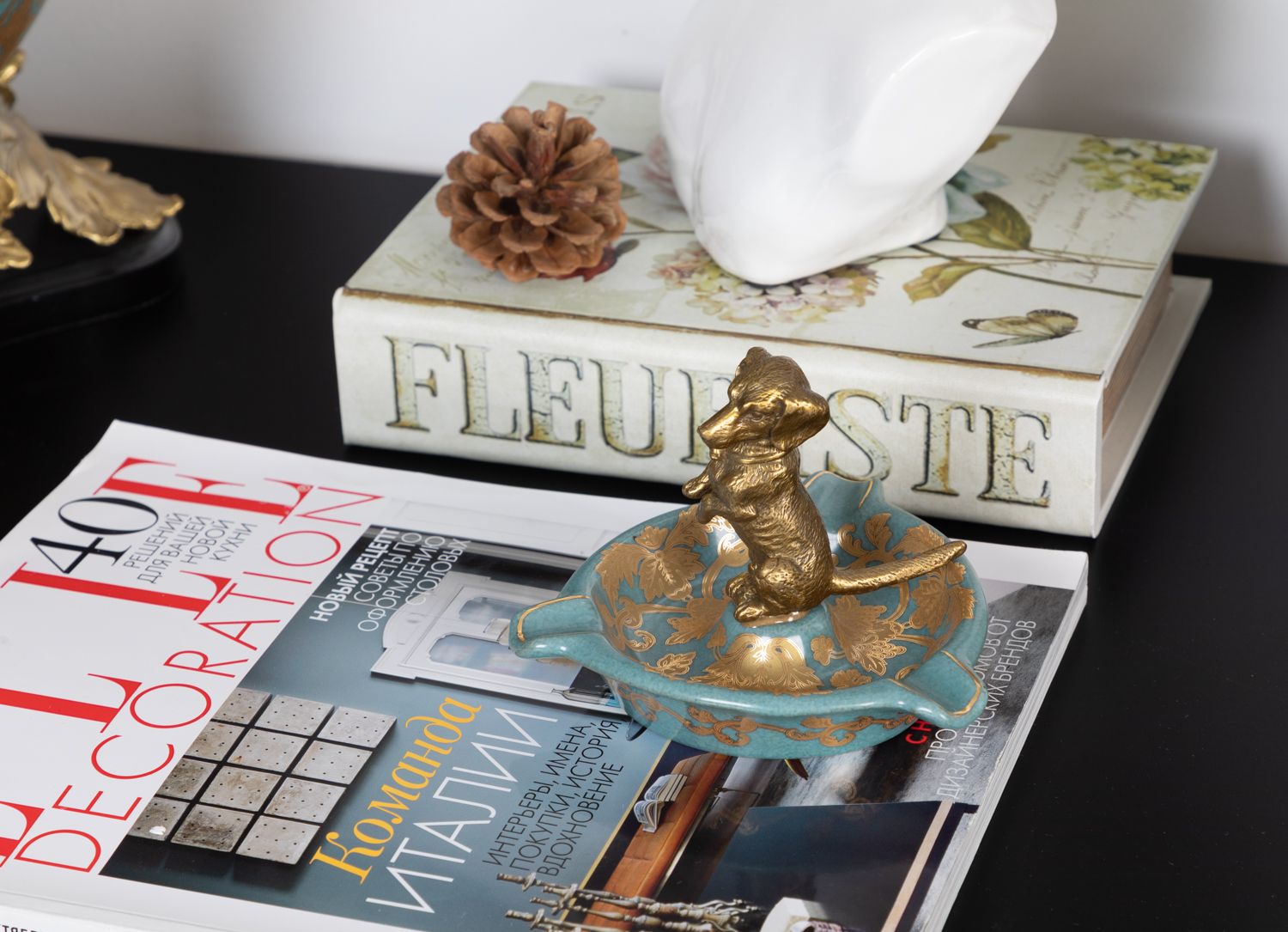 Пепельница с собачкой Glasar 31G0655/C554C/NB4199