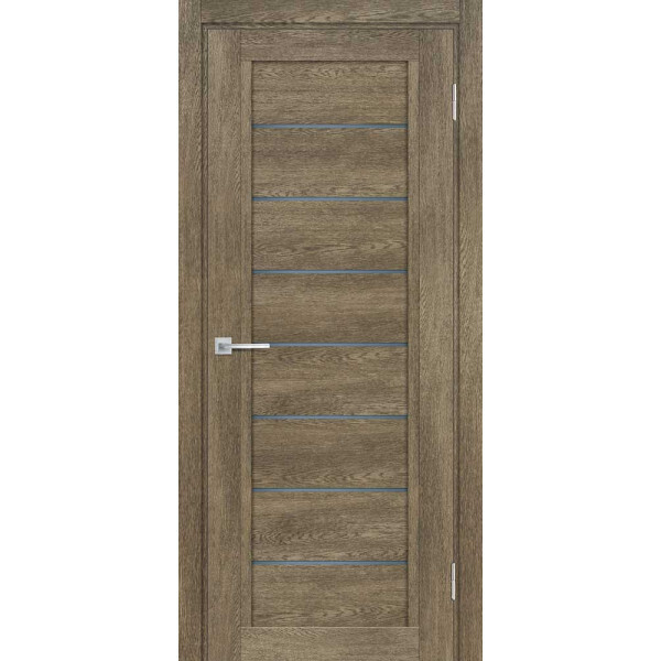 Межкомнатная дверь Graf ТЕХНО-808 графит сатинат Бруно (1900 х 550)