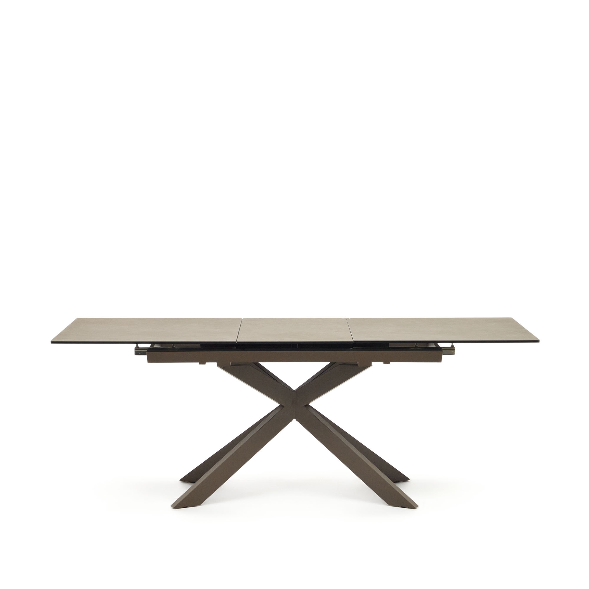 Atminda Раздвижной стол из керамики и стали с коричневой отделкой 160 (210) x 90 см La Forma (ex Julia Grup)