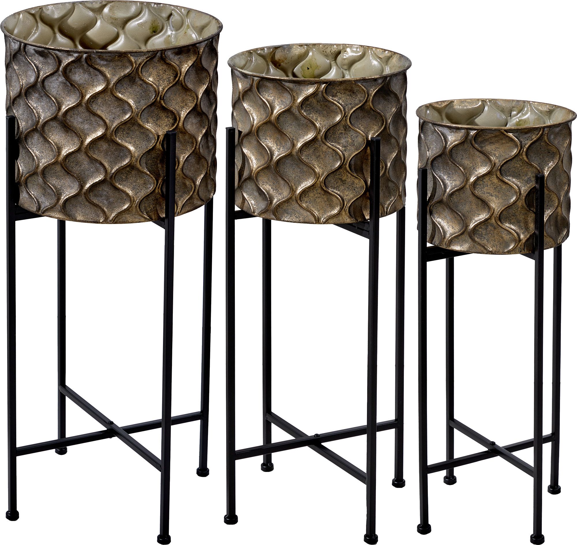 Кашпо напольные Конго на подставках, набор Glasar 57-462