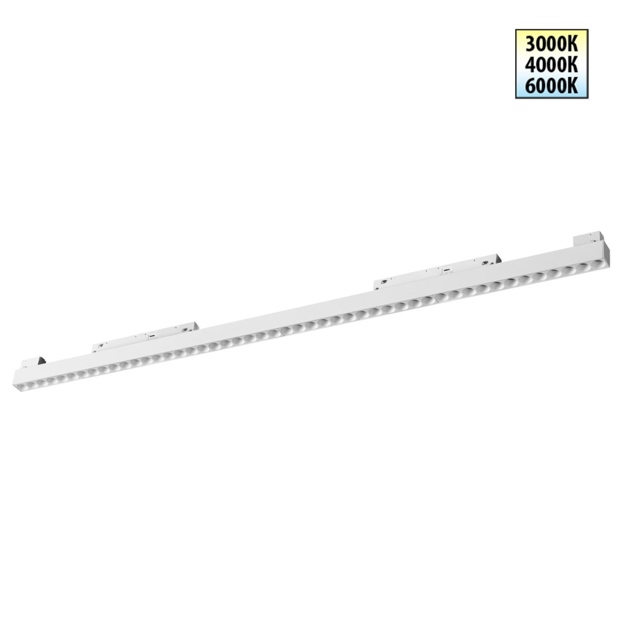 Трековый светильник для низков. шинопровода с переключателем цветовой темперетуры Novotech 359626