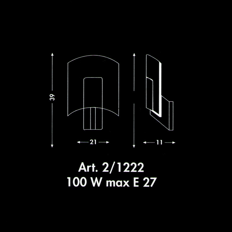 Настенный светильник Sothis 2/1222-E-43