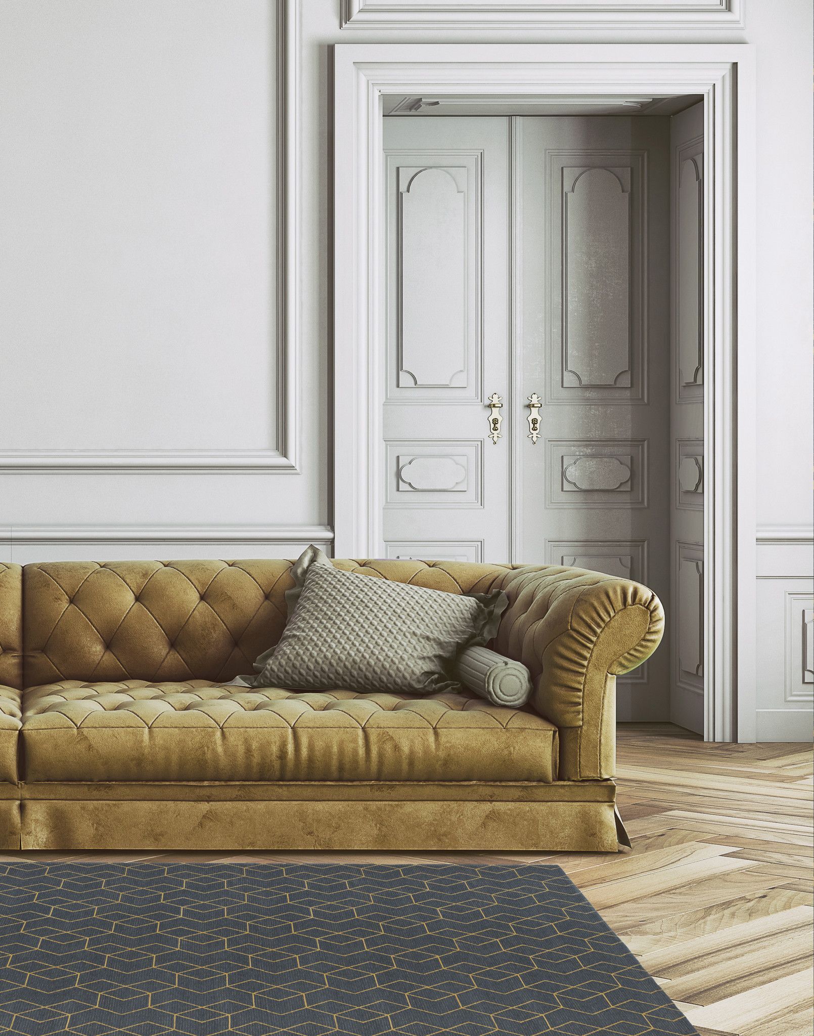 Ковер Carpet Decor Cube Golden C1037