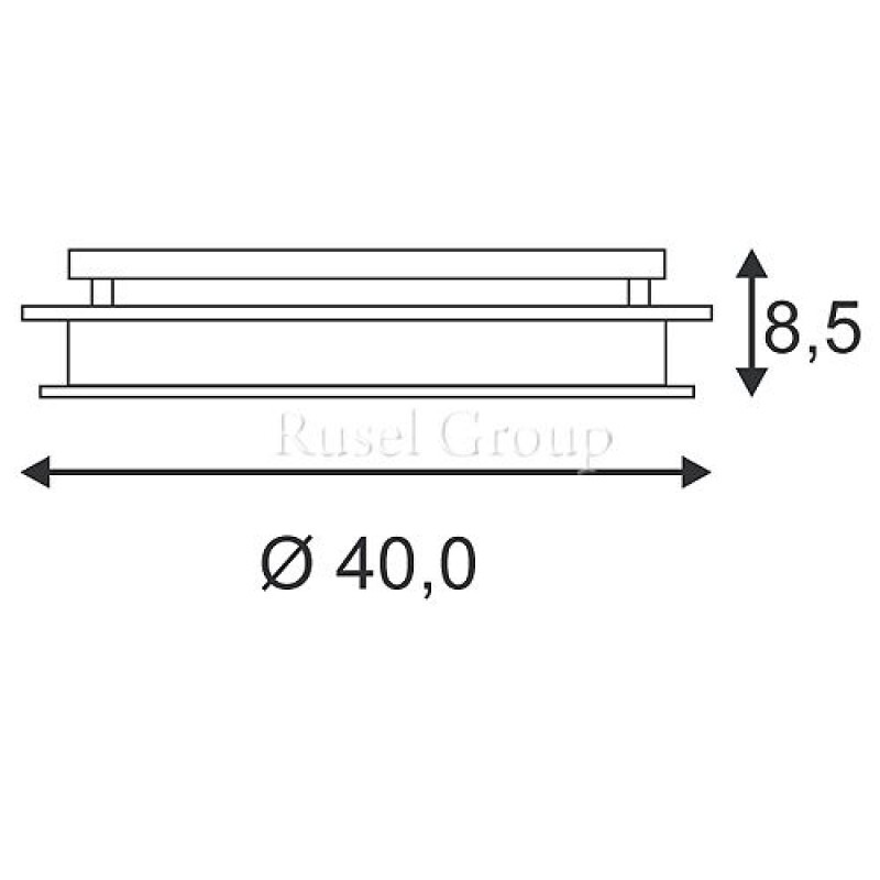 Настенно-потолочный светильник SLV GLASSA ROUND E27 155185
