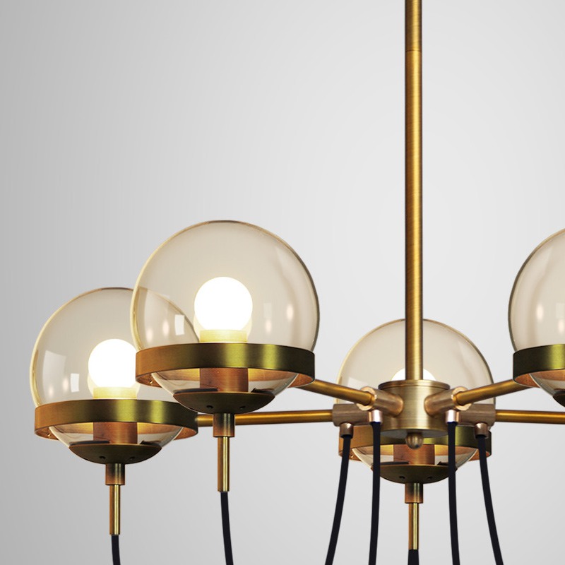 Потолочный светильник ORBIT L8 Black by ImperiumLoft