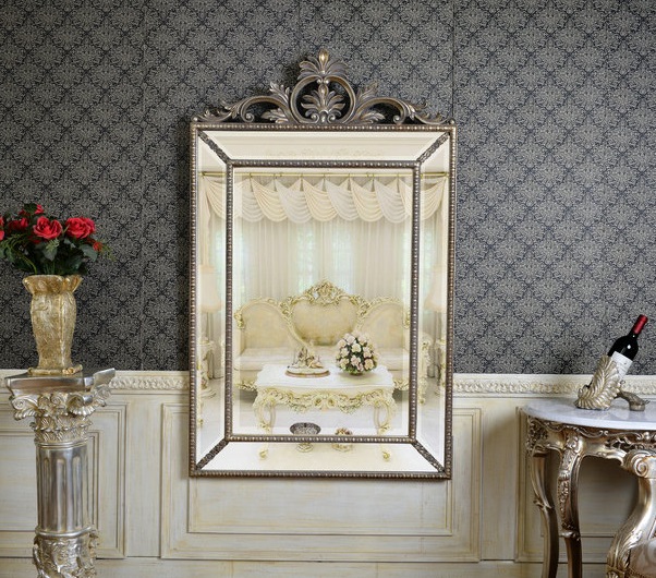 Зеркало в раме Ambren Silver Art-Zerkalo FA030SL