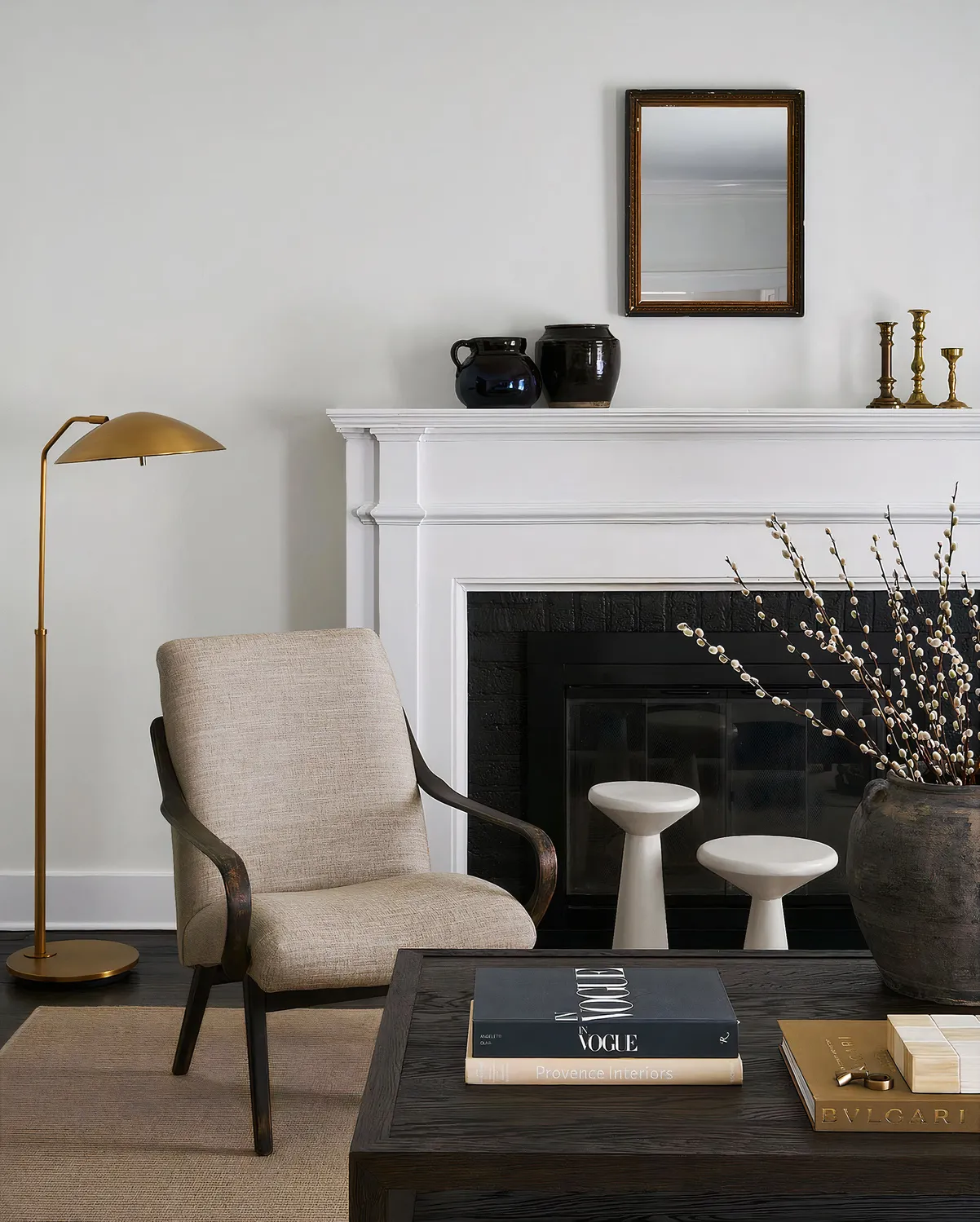 Комплект белых приставных столиков Сомерсет Louvre Home FST210924RJ