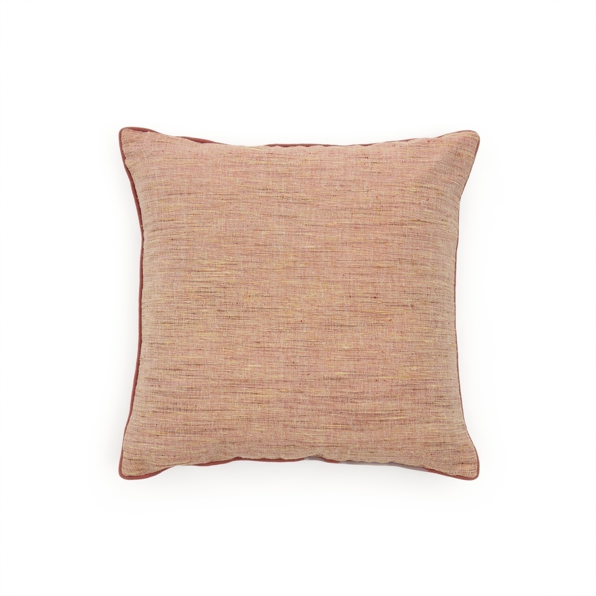 Чехол на подушку Aleos розовый из меланжевой ткани с контрастной отделкой 45 x 45 см La Forma (ex Julia Grup)