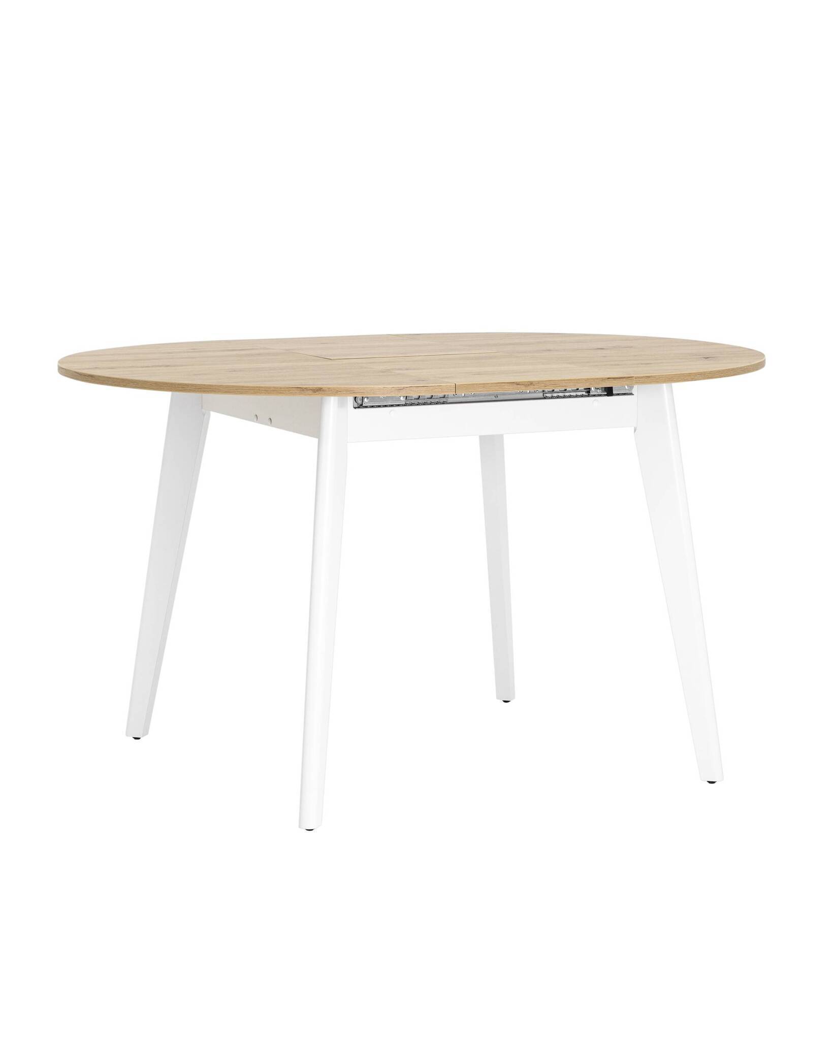 Стол Rondo 100-135*100 дуб/белый Stool Group