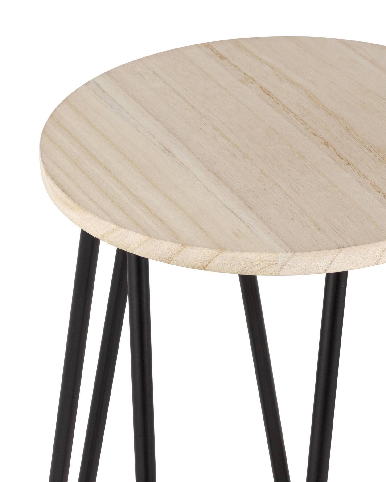 Стул полубарный АЗИЯ черный Stool Group