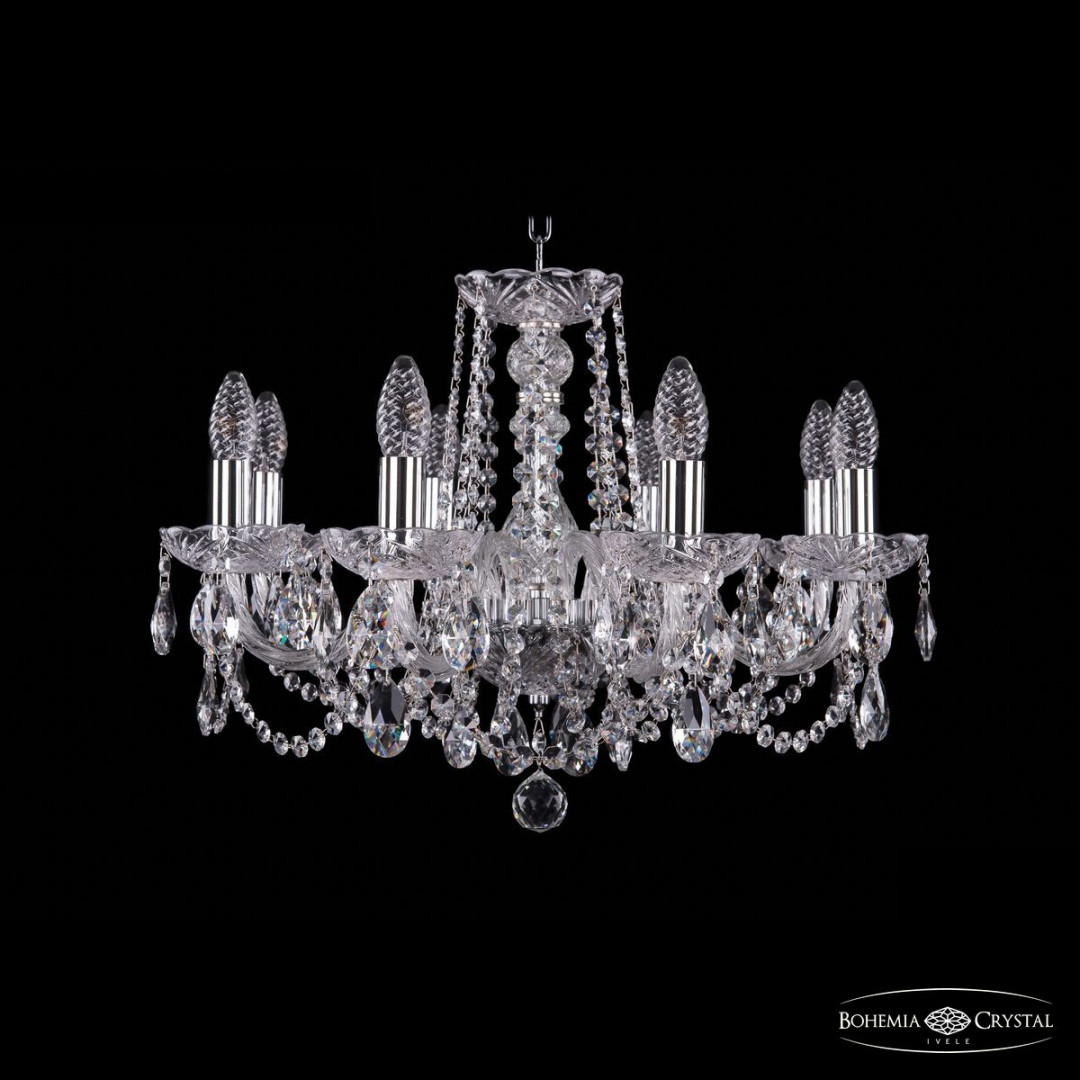 Люстра хрустальная 1402/8/195 Ni