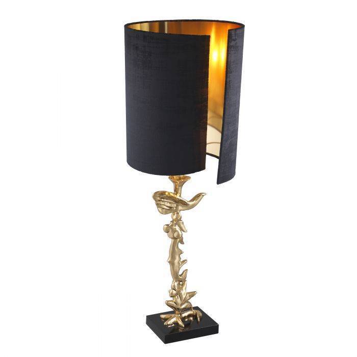 Настольная лампа Eichholtz Aras polished brass incl shade 114242