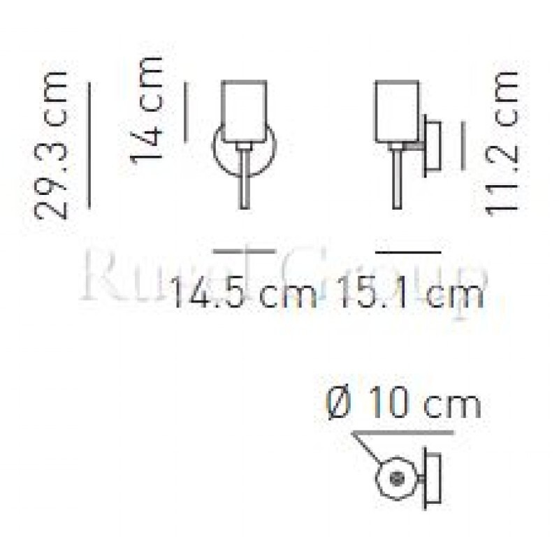 Настенный светильник Axo Light SPILLRAY AP