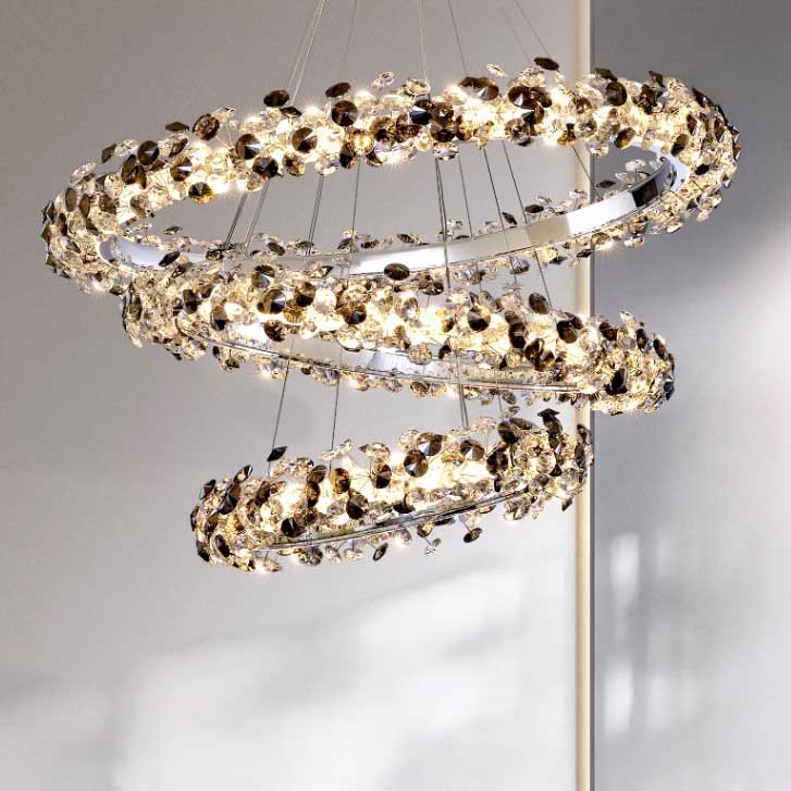 Кольцевые люстры и светильники ANASTASIUS D55 by ImperiumLoft