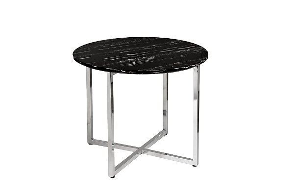 Столик журнальный круглый черный/ром Garda Decor 30B-85521