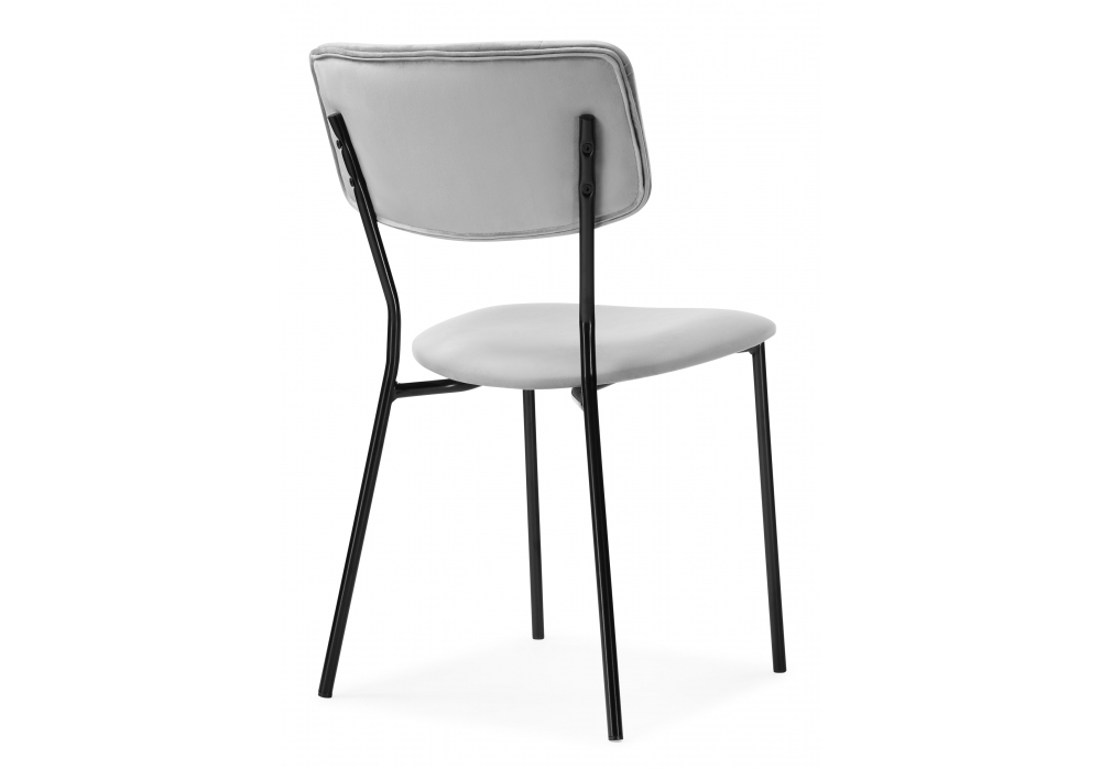 Стул Woodville Фиер серый / черный глянец 494368