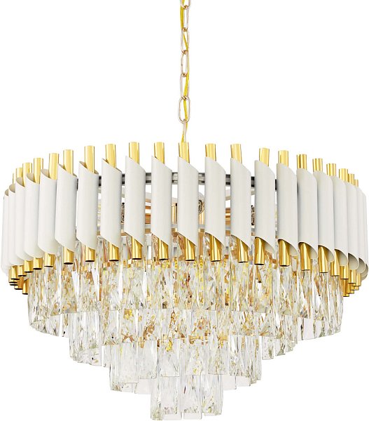 Подвесная люстра Lumina Deco LDP 6003-500 WT+F.GD