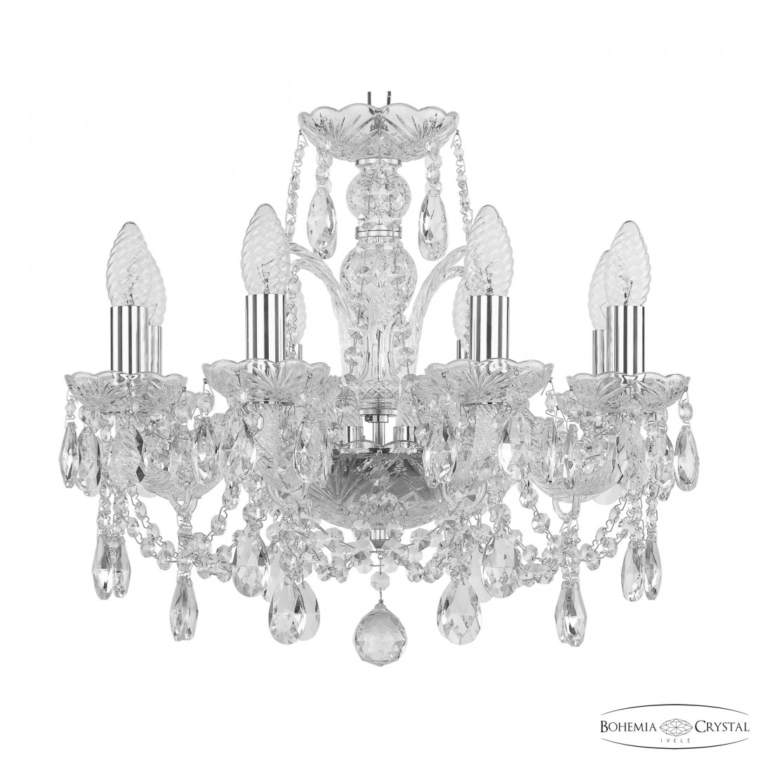 Люстра хрустальная 105/8/141 Ni Bohemia Ivele Crystal