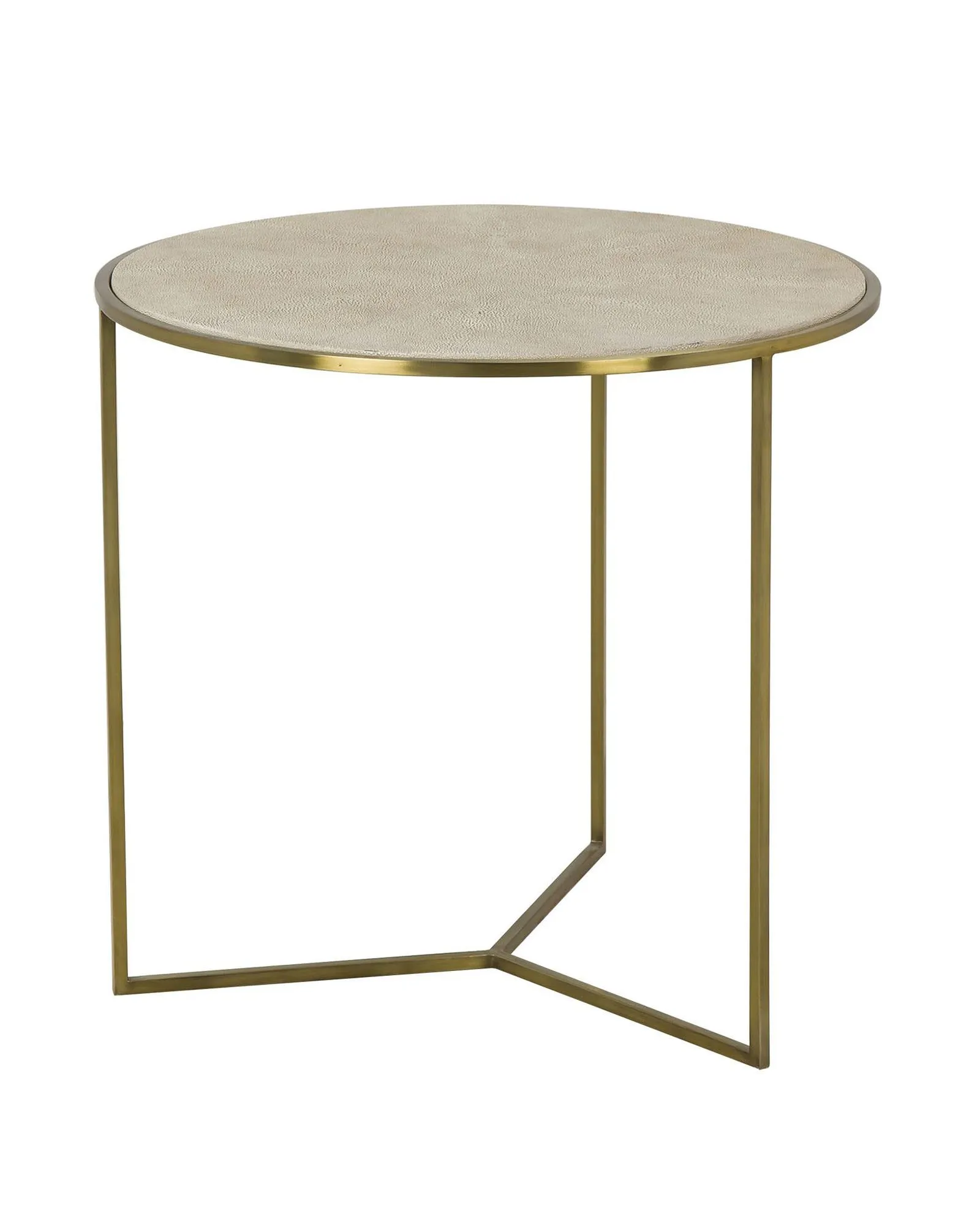 Бежевый приставной столик Гвен Louvre Home LHFST091TS/DPO