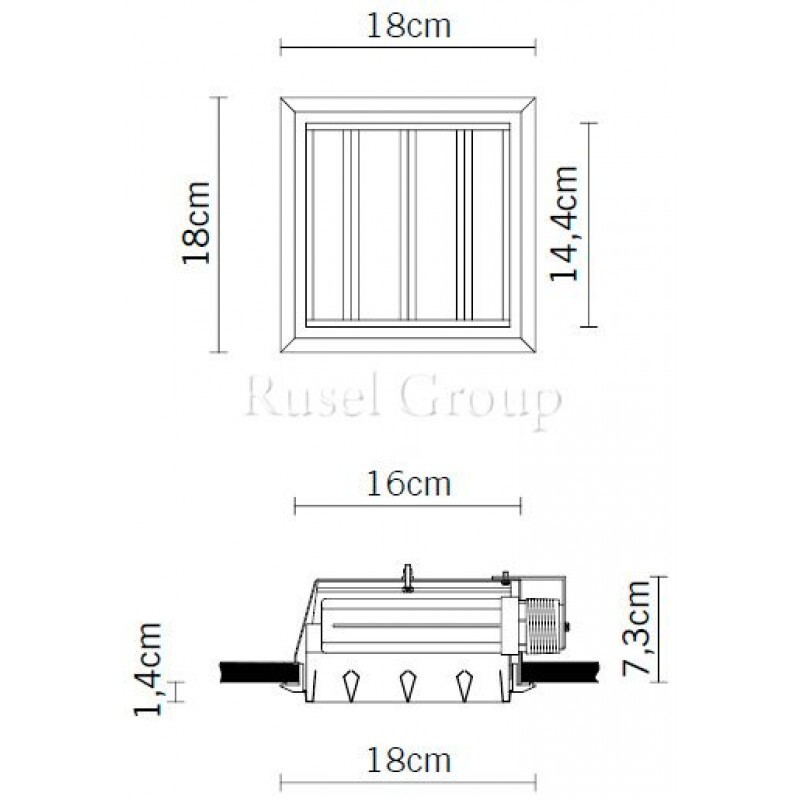 Встраиваемый светильник Fabbian Plano D90 F02 01