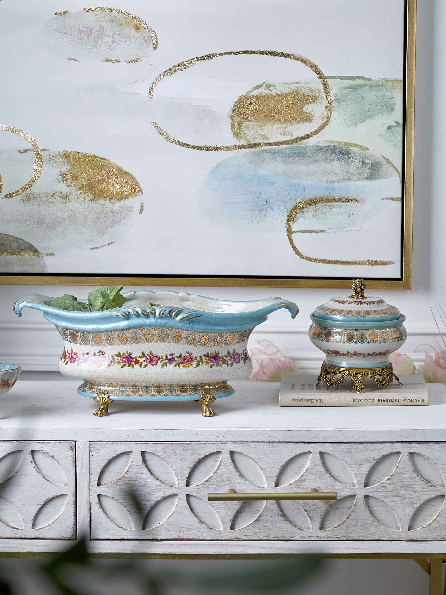 Чаша для фруктов Glasar 31G2634/D469FC/LD3002