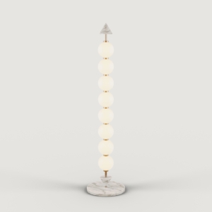 Торшер Soko золотой металл/белый мрамор Aromas del Campo