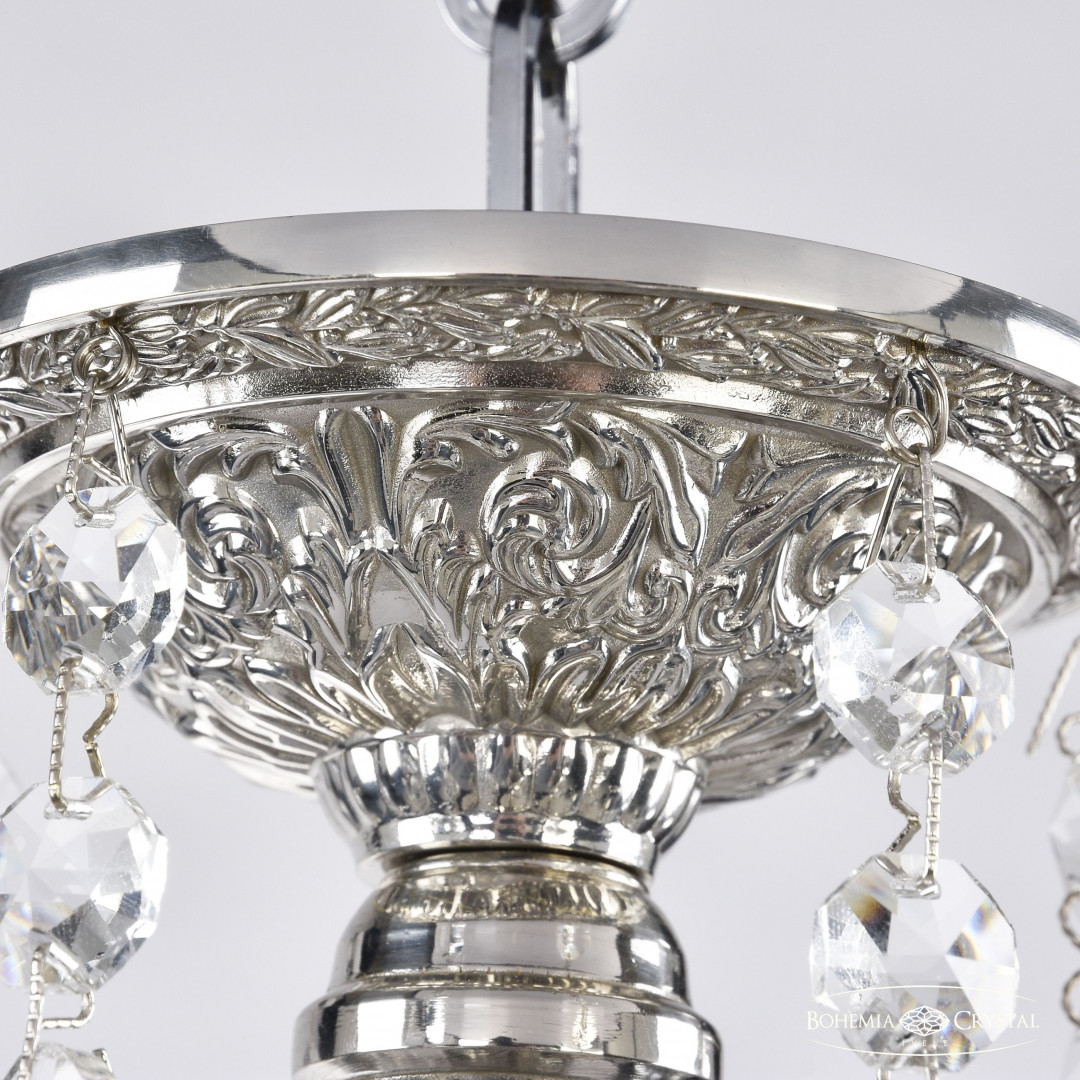 Люстра бронзовая с хрусталём 71102/5/125 B Ni