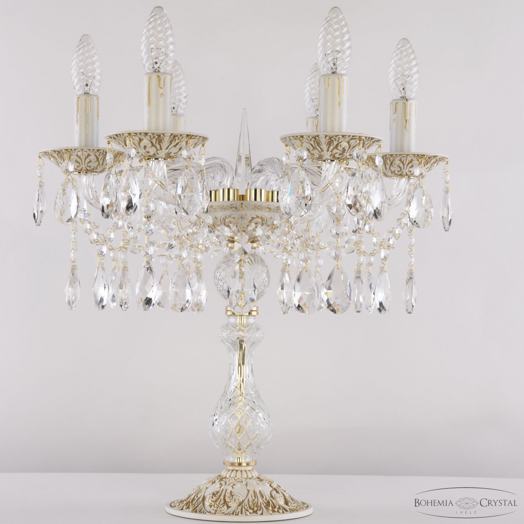 Настольная лампа хрустальная AL16313L8/6/141-44 WMG Bohemia Ivele Crystal