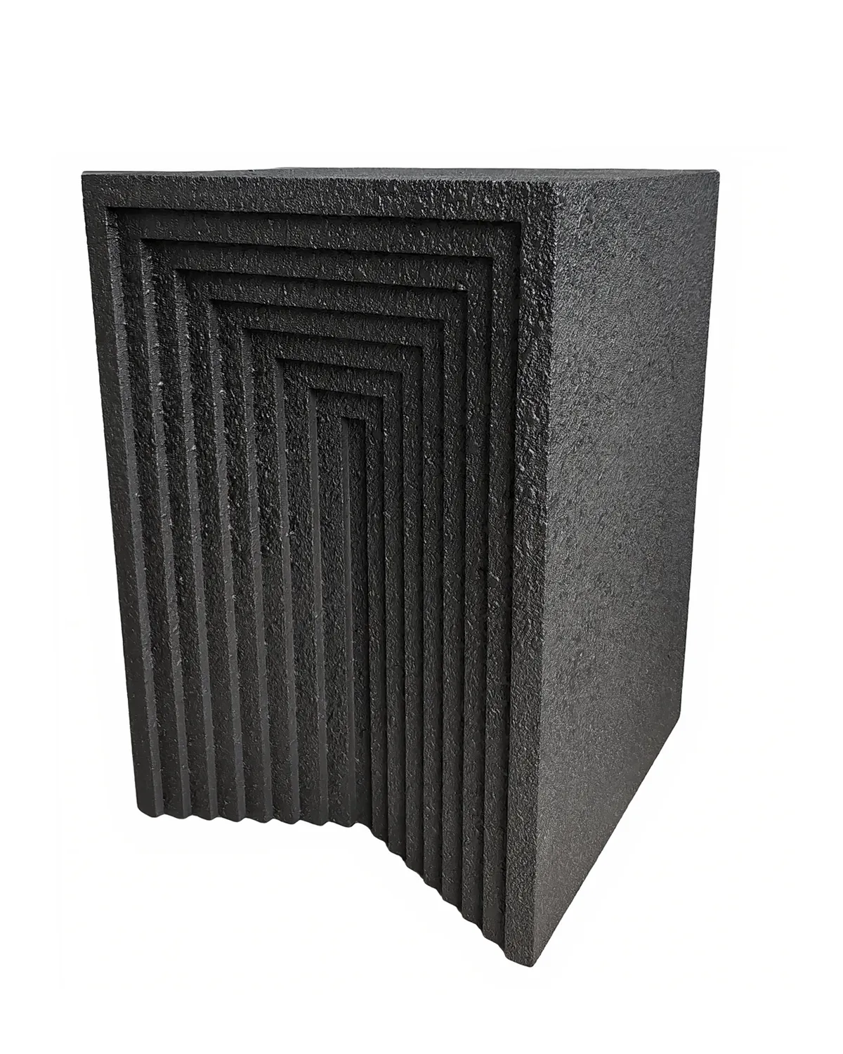 Чёрный приставной столик Кносс Louvre Home FST180924RJ