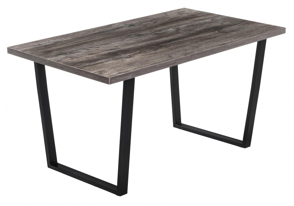 Стол деревянный Woodville Эльпатия 130 дуб рошелье / черный матовый 420993