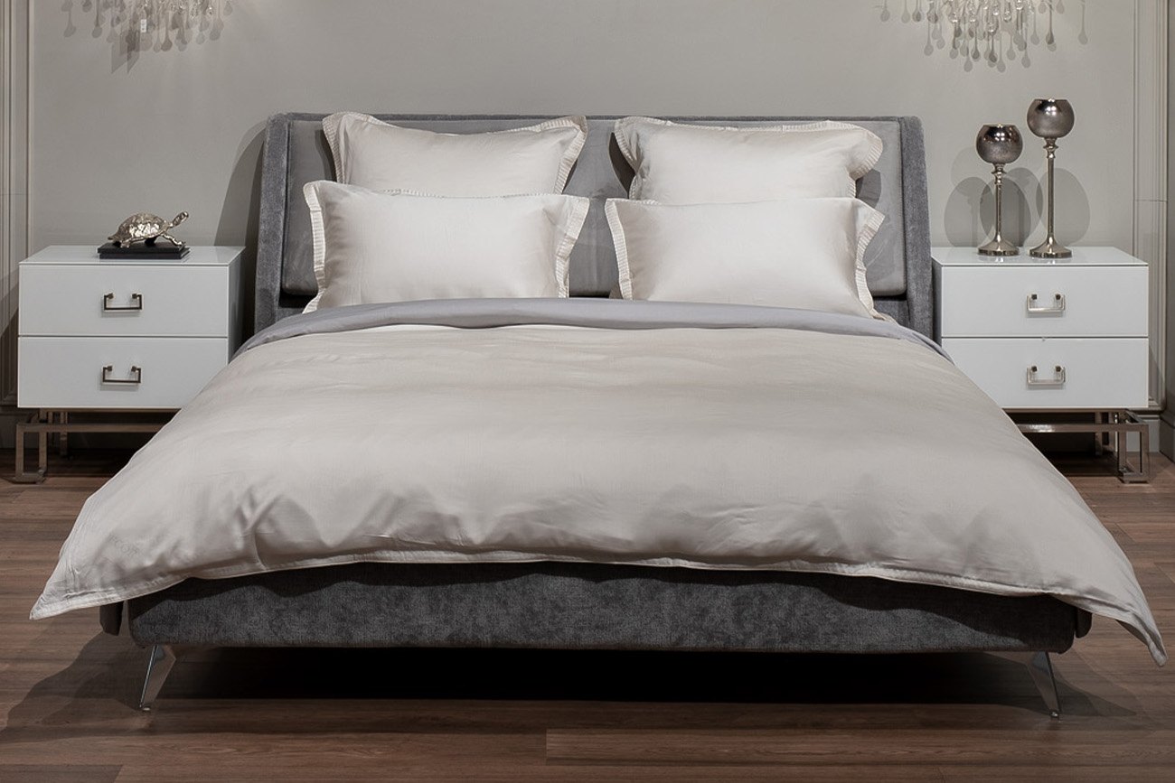 Пододеяльник тенсель жемчужный Garda Decor 144HF-40412