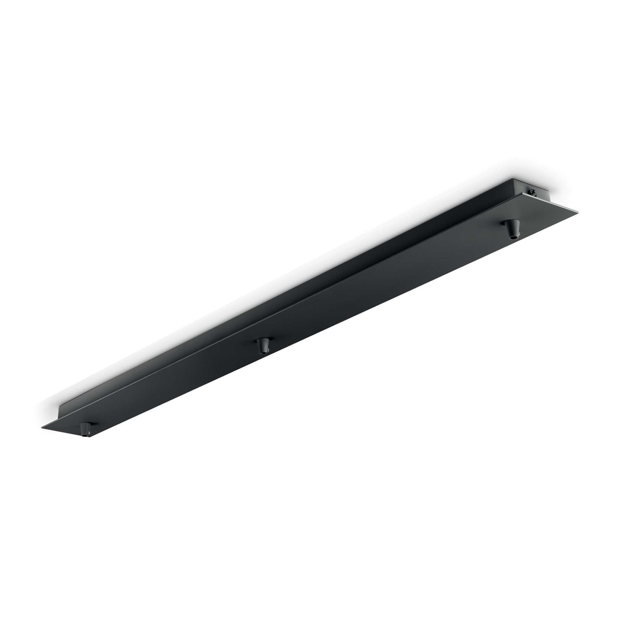 потолочное крепление Ideal Lux ROSONE LINEARE 3 LUCI NERO 123301
