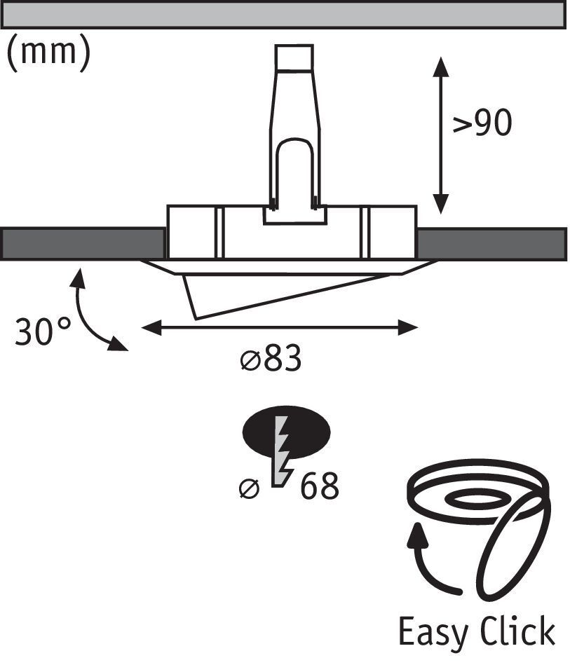 Встраиваемый светильник Paulmann 98943