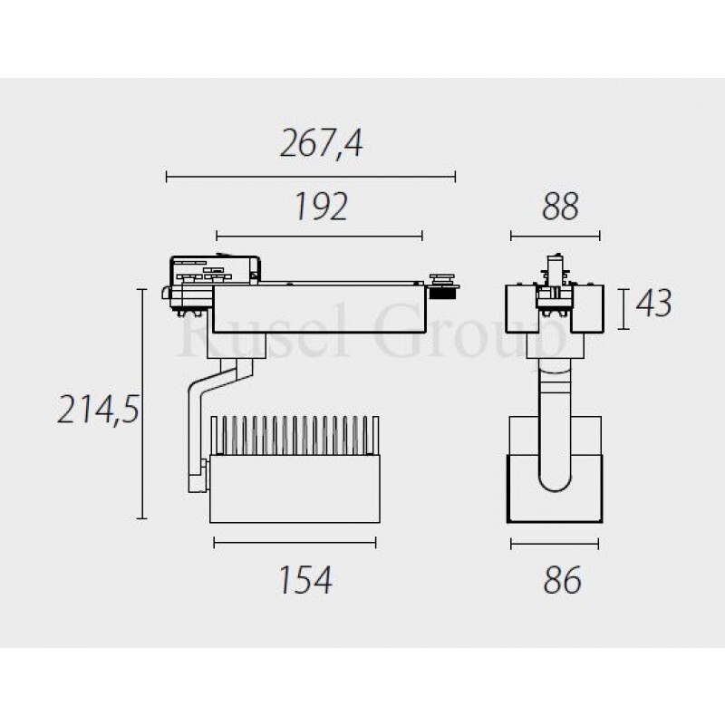 Потолочный светильник Leds-C4 ACTION WALL WASHER