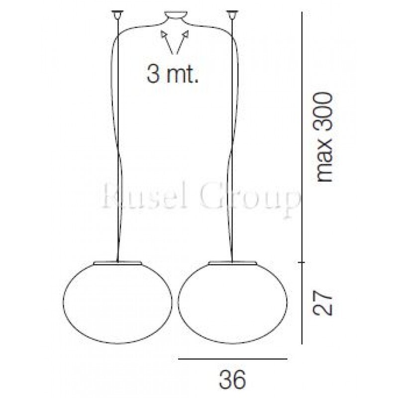 Подвесной светильник Vistosi LUCCIOLA SP P D2