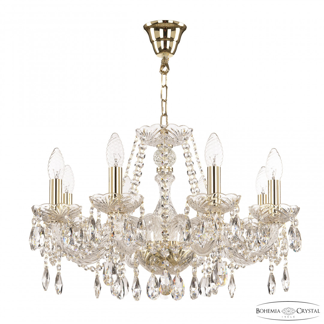 Люстра хрустальная 116/8/195 G Bohemia Ivele Crystal