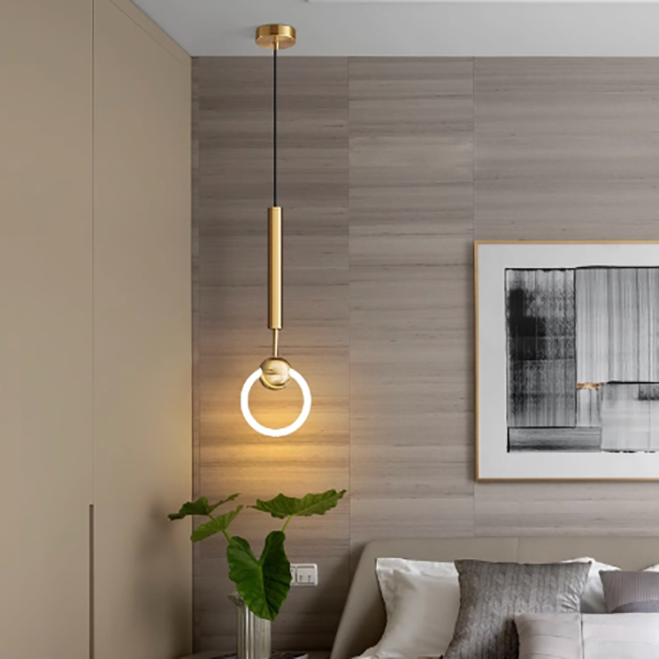 Подвесной светильник FINNUR RING D20 Black by ImperiumLoft