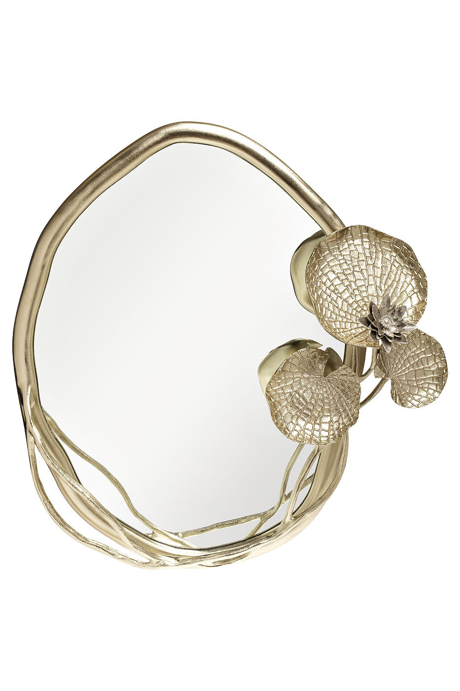 Зеркало декоративное "Флора" в золотой раме Garda Decor 69-817051