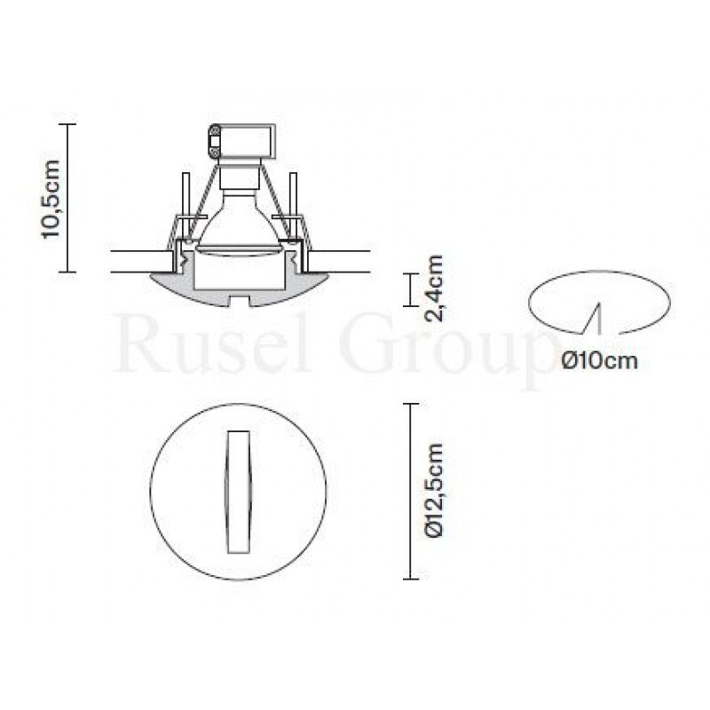 Встраиваемый светильник Fabbian FARETTI D27 F33 00