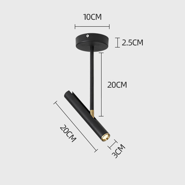 Точечный светильник WAY THIN H20 Black by ImperiumLoft
